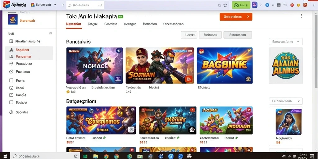 Screenshot 1: Menampilkan grafis dunia game yang indah.